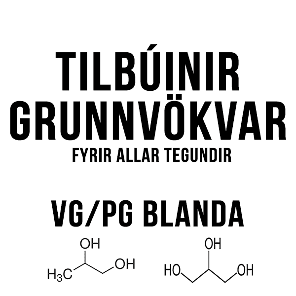 Cloudhouse:Tilbúnir Grunnvökvar fyrir öll bragðefni.